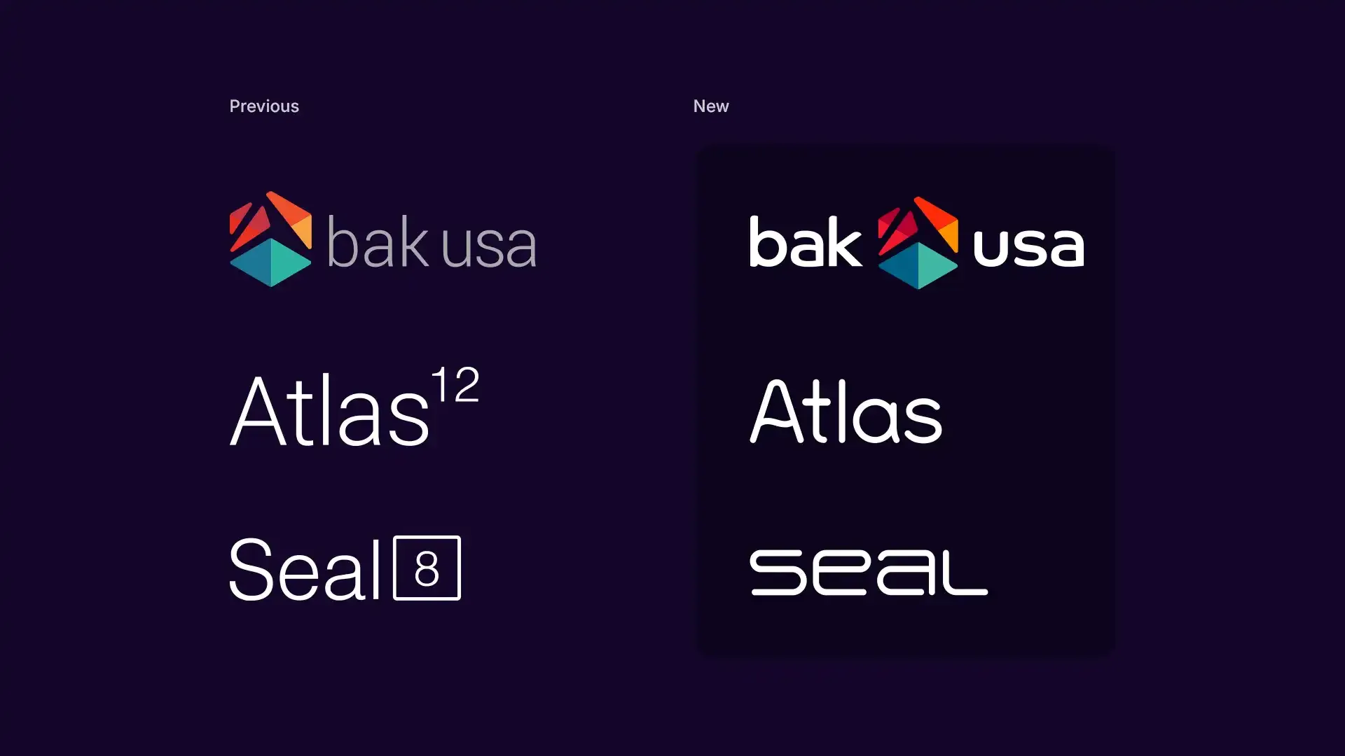 image of Bak USA logos old and new